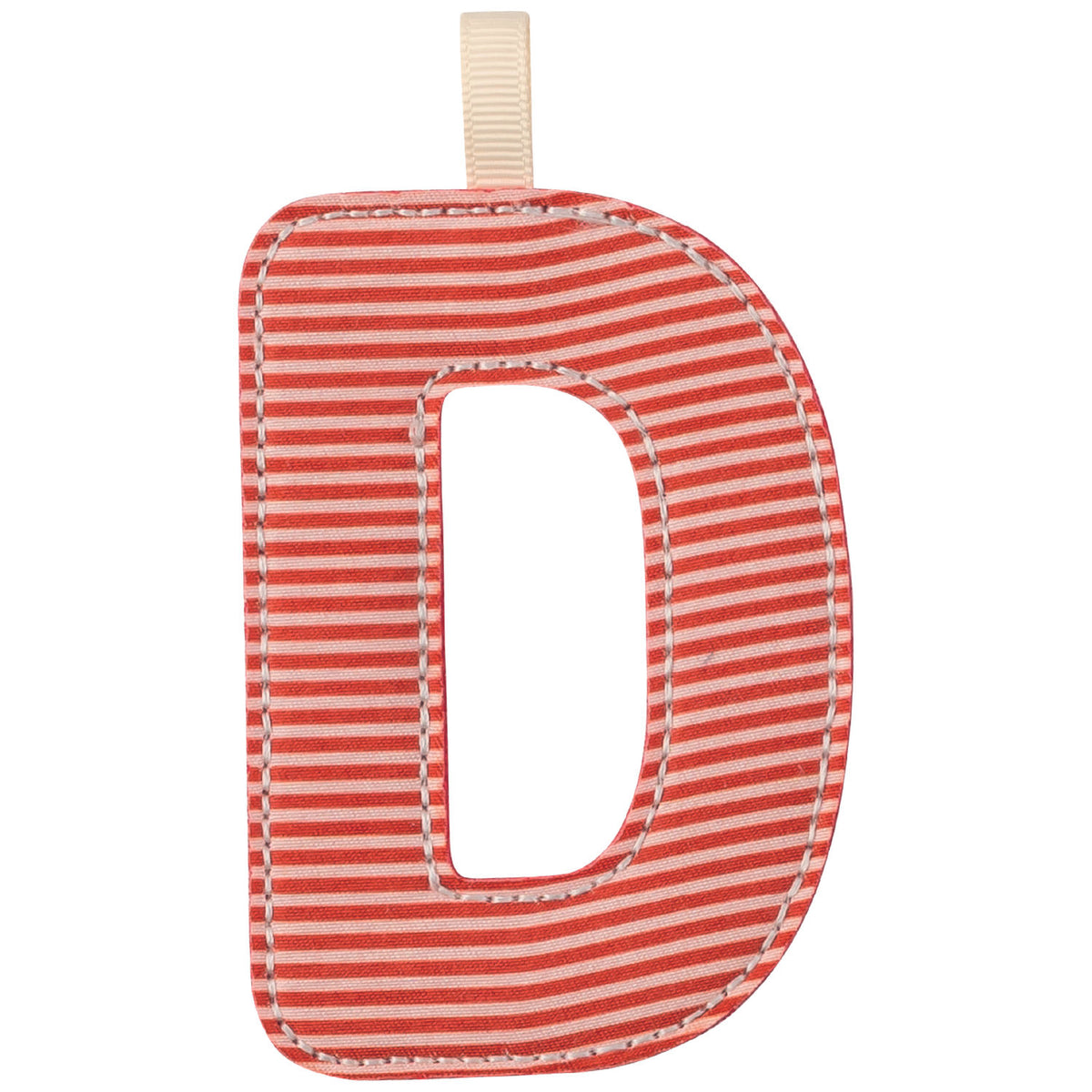 Lettre D en tissu phosphorescente