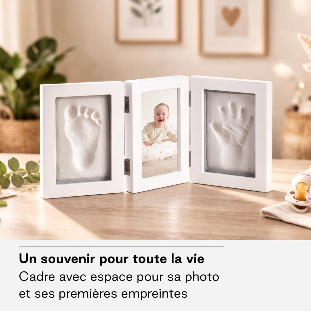 Cadre empreinte bébé avec photo
