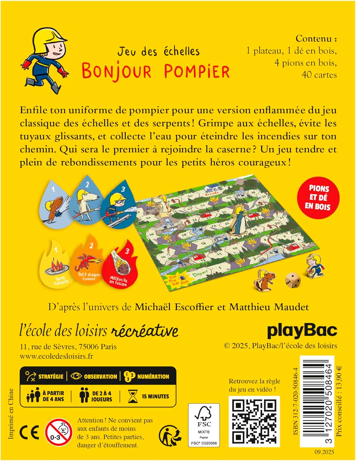 Jeu des échelles, Bonjour pompier Ecole des loisirs