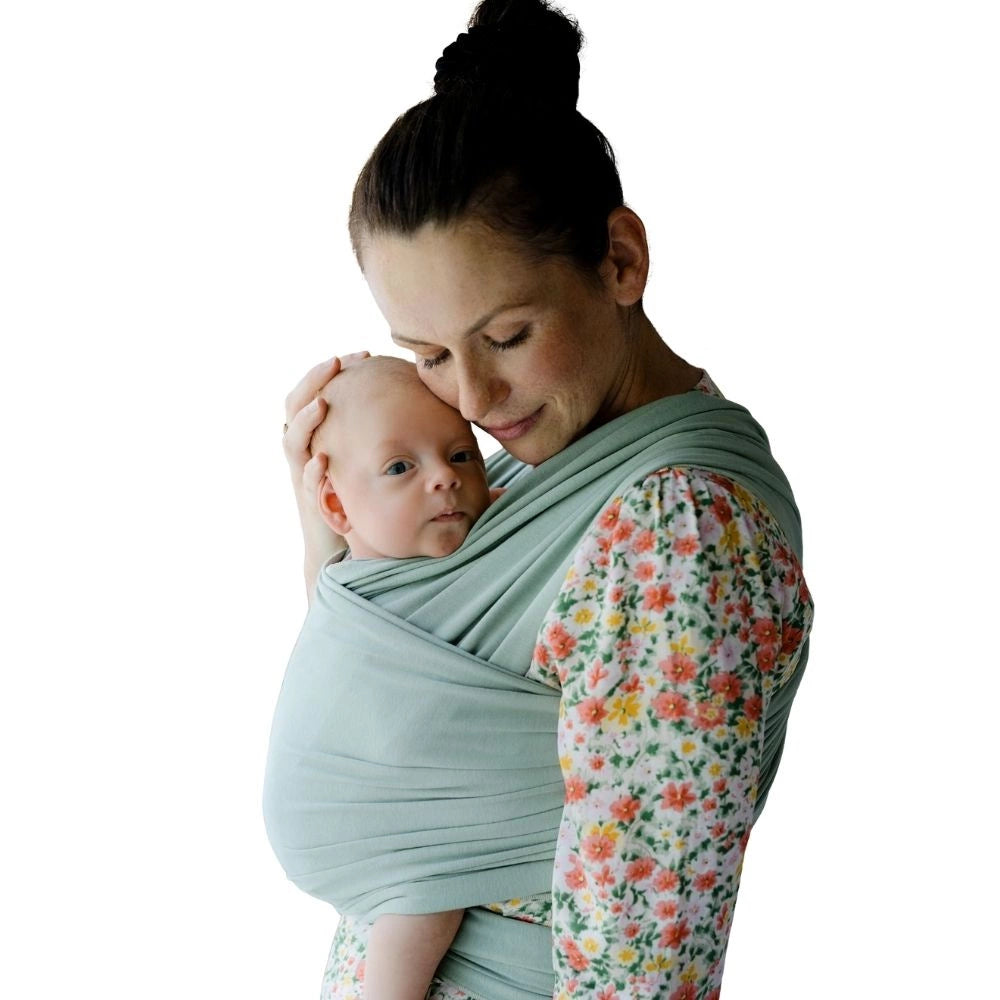 Echarpe porte-bébé extensible salvia