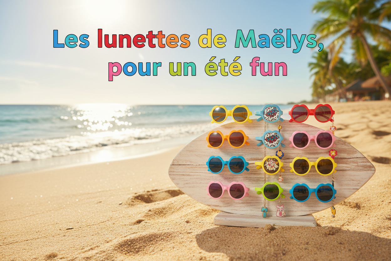 Maëlys et ses lunettes de soleil