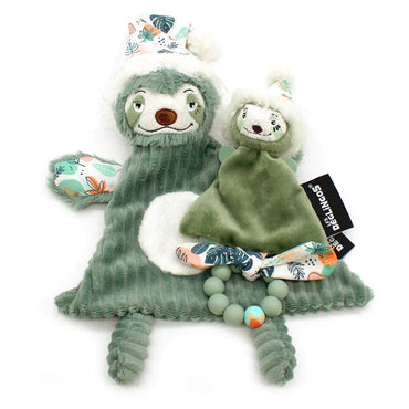 Coffret cadeau baby et anneau de dentition Chillos le paresseux