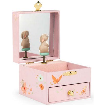 Boîte à musique coffret Fleur le lapin Les Rosalies