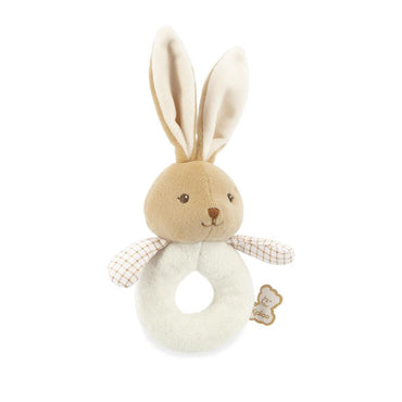 Mon doux hochet lapin crème