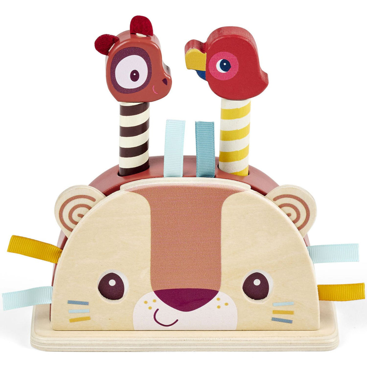 Jouet pop-up en bois Jack le lion