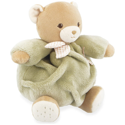 Peluche ours patapouf vert 17 cm