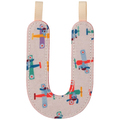 Lettre U en tissu phosphorescente