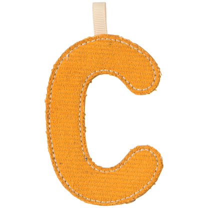 Lettre C en tissu phosphorescente