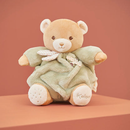 Peluche ours patapouf vert 17 cm