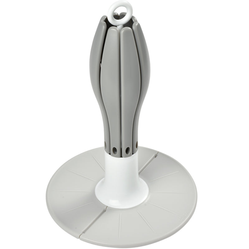 Egoutte-biberons pliable fleur gris