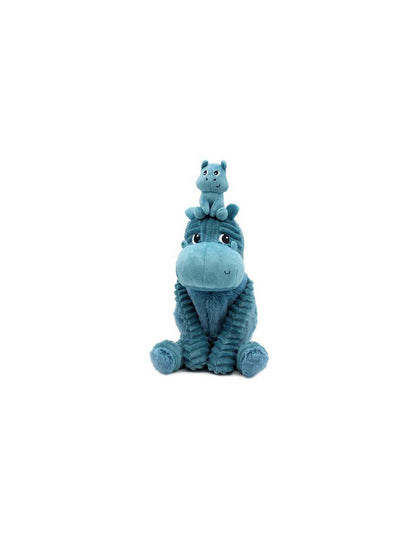 Ptipotos Hippo maman bébé bleu