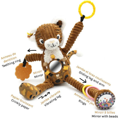 Peluche d'activités nomade Spéculos le tigre