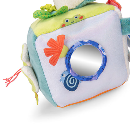 Cube d'activités tissu La mare aux grenouilles
