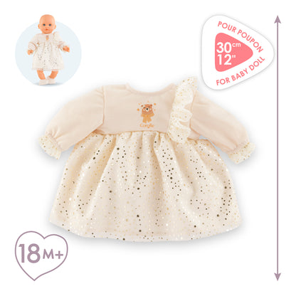 Robe forêt enchantée pour poupon 30 cm