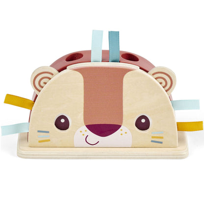 Jouet pop-up en bois Jack le lion