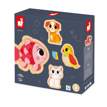 4 puzzles évolutifs Animaux de compagnie
