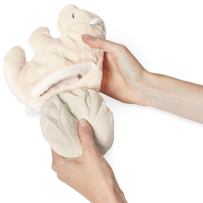 Peluche bouillotte bien-être ours petit calme