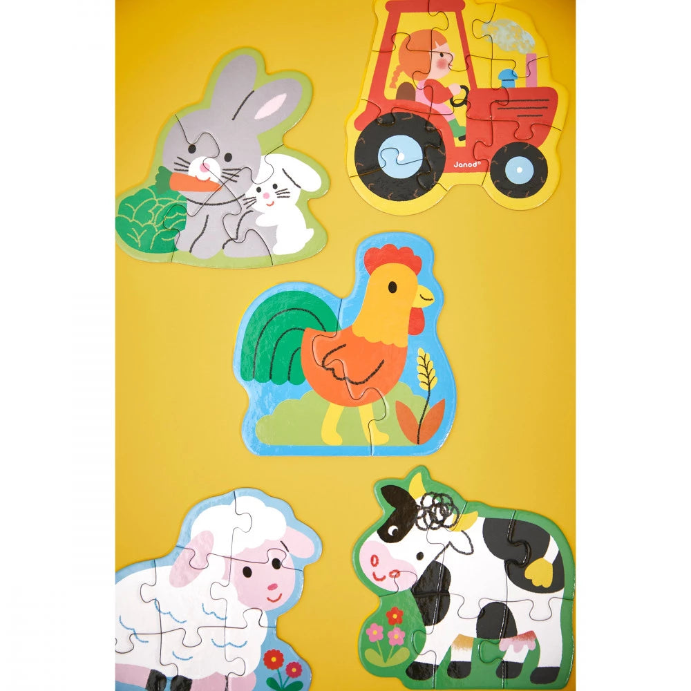 5 puzzles évolutifs ferme