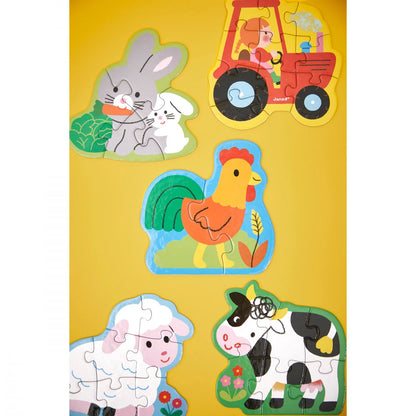 5 puzzles évolutifs ferme