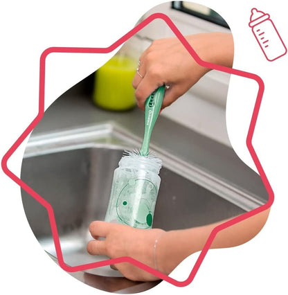 Goupillon 2 en 1 pour biberons et tétines