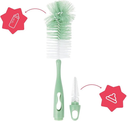 Goupillon 2 en 1 pour biberons et tétines