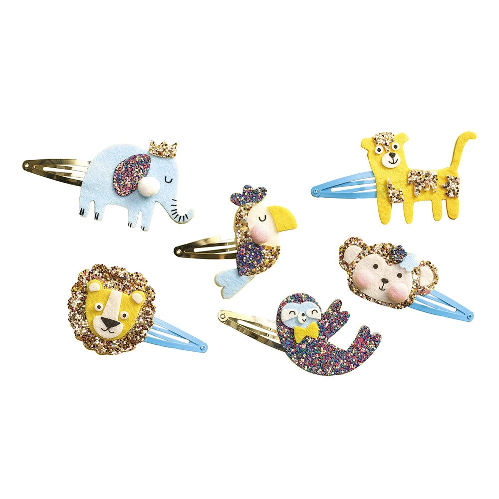 6 Barrettes à créer Exotic Animals