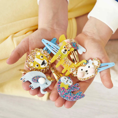 6 Barrettes à créer Exotic Animals
