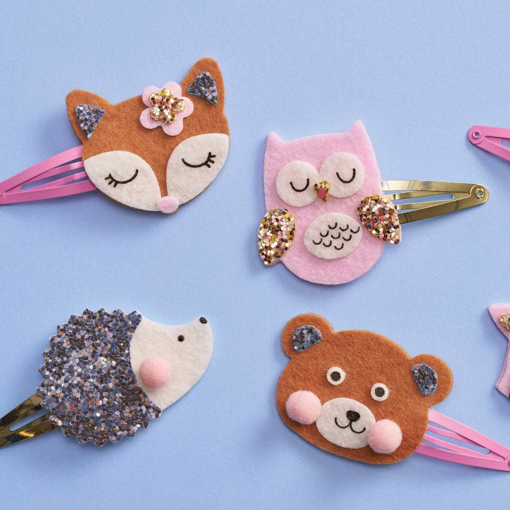 6 barrettes Pretty Forest à créer
