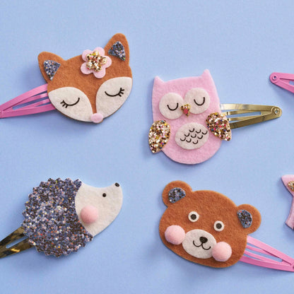 6 barrettes Pretty Forest à créer