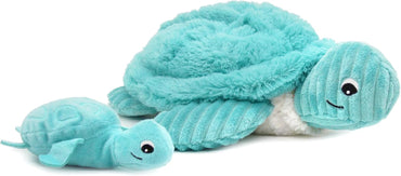 Peluche sauvenou tortue maman et bebe aqua