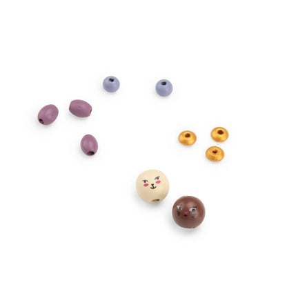 Coffret perles en bois Les Minouchkas