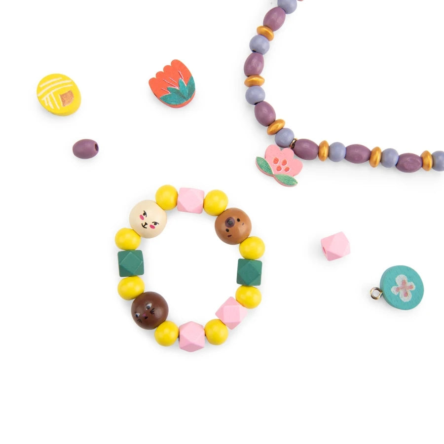 Coffret perles en bois Les Minouchkas