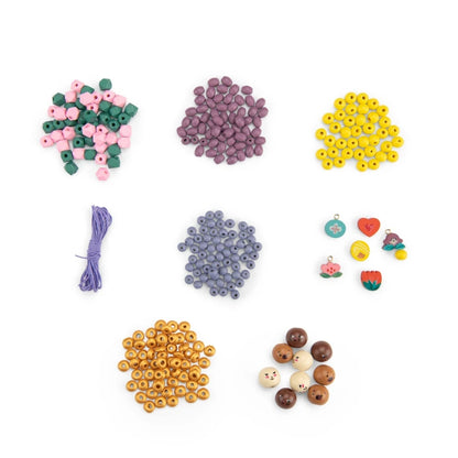 Coffret perles en bois Les Minouchkas