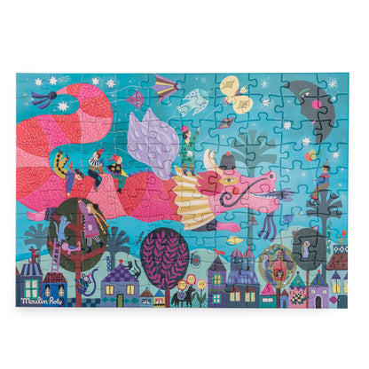 Puzzle Le dragon et la lune 100 pièces