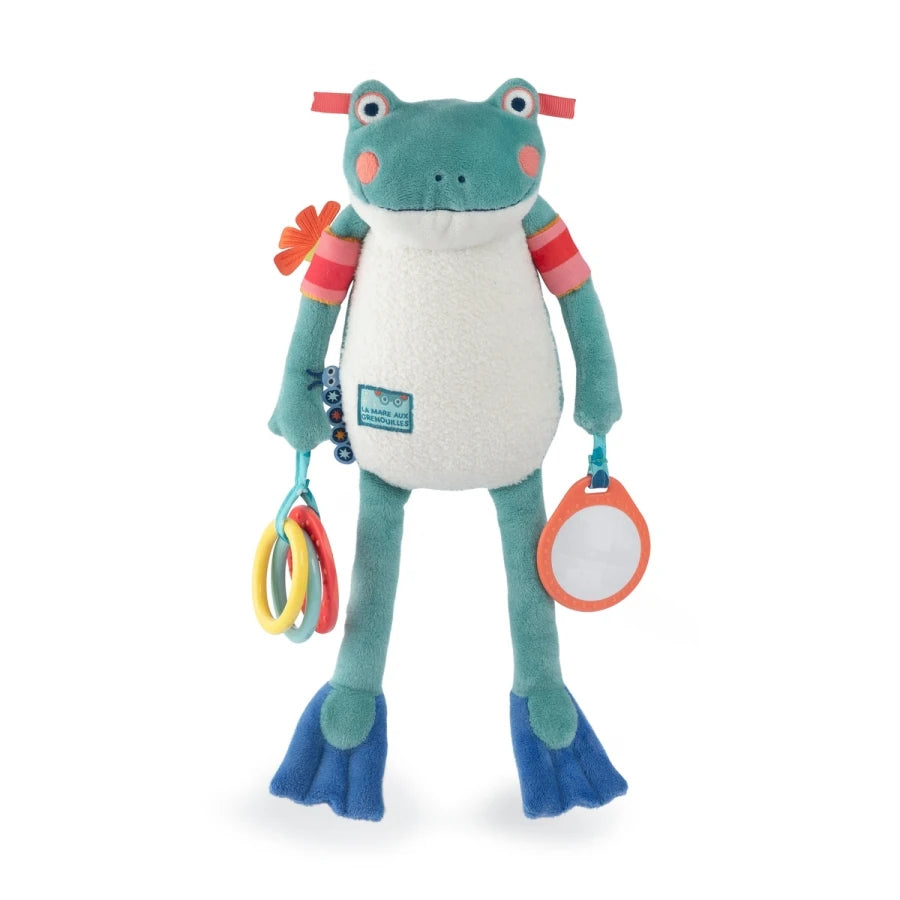 Peluche d'activités grenouille Raoul La mare aux grenouilles