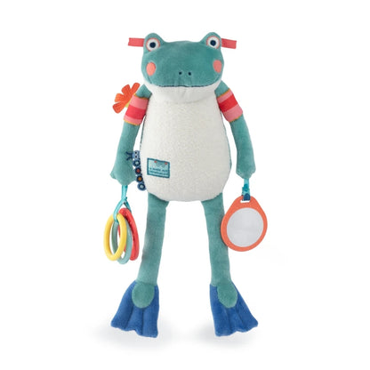 Peluche d'activités grenouille Raoul La mare aux grenouilles