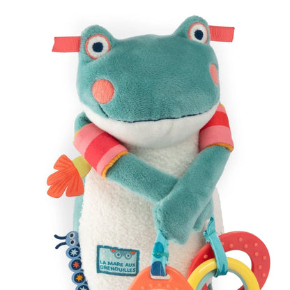 Peluche d'activités grenouille Raoul La mare aux grenouilles