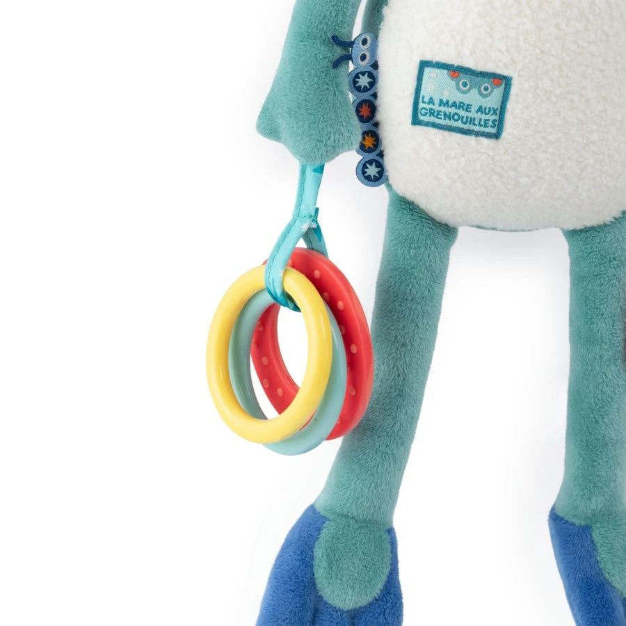 Peluche d'activités grenouille Raoul La mare aux grenouilles