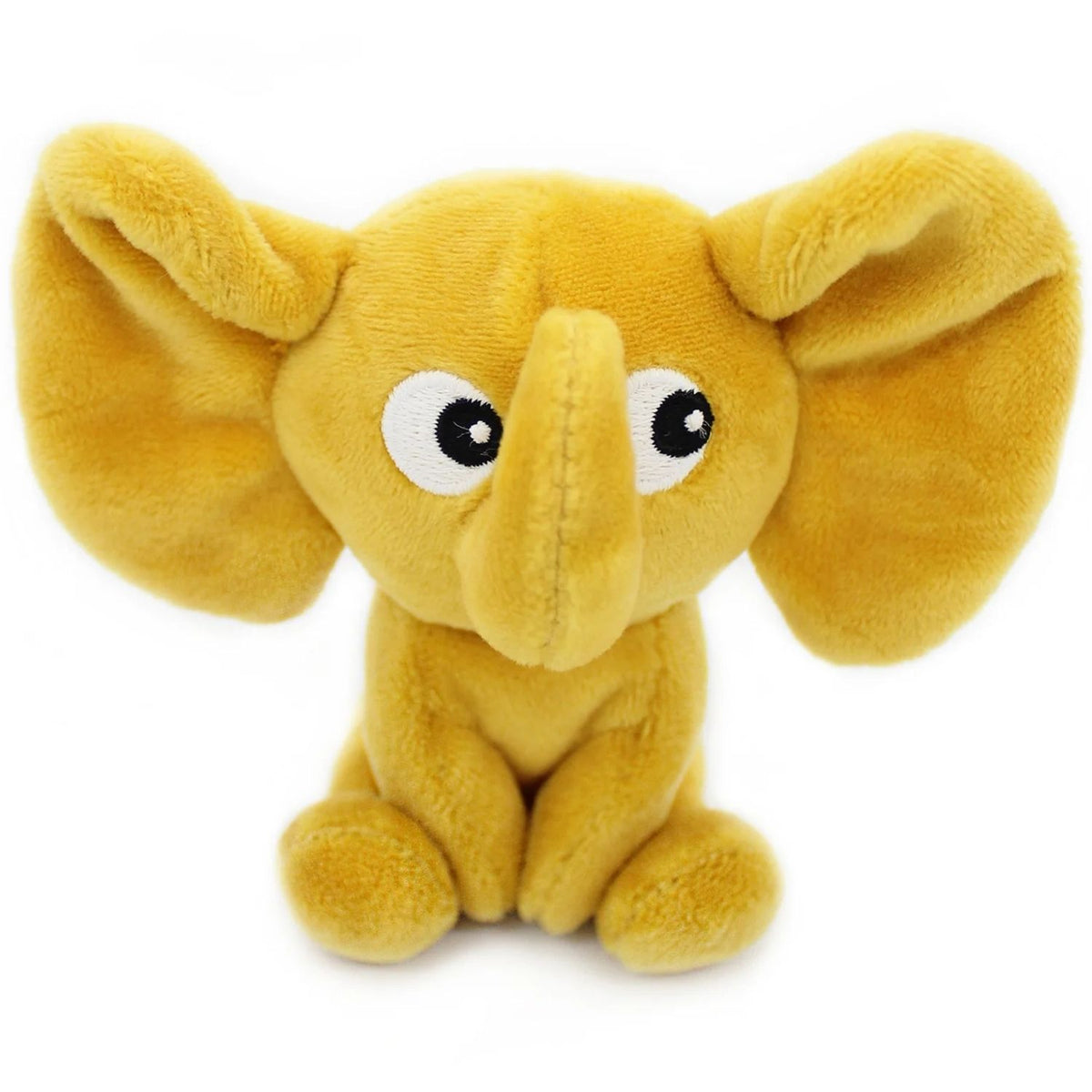 Peluche ptipotos Elephant et son bébé moutarde