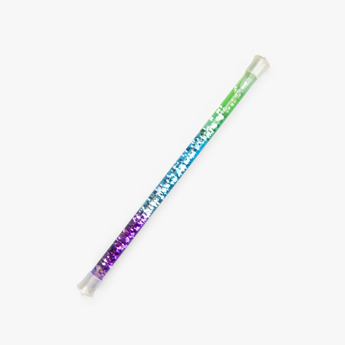 Baguette à paillettes verte et violette Les petites merveilles