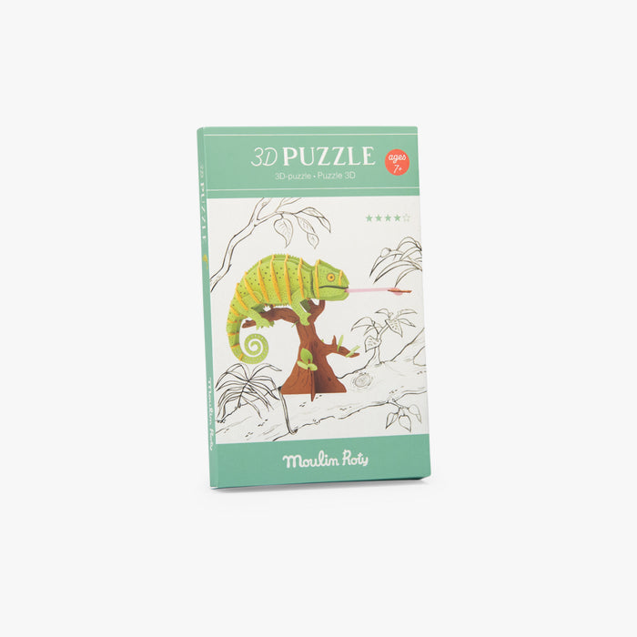 Puzzle 3D Camaléon Tout autour du monde