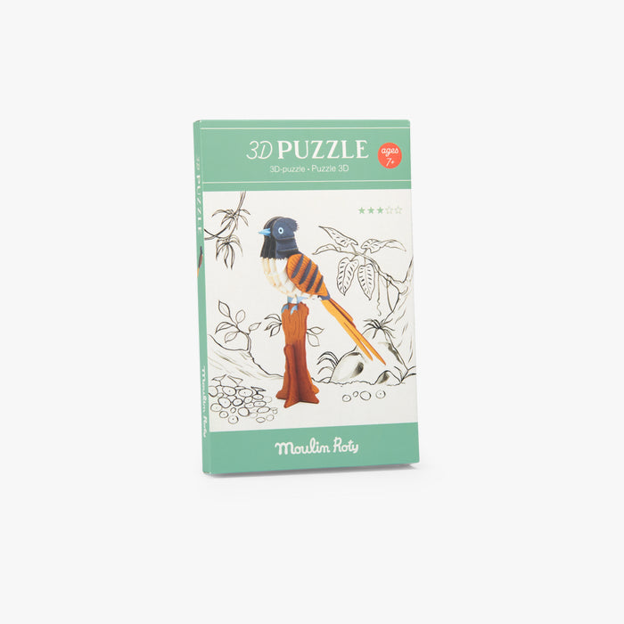 Puzzle 3D Gobe-mouche de paradis Tout autour du monde