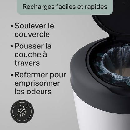 Poubelle à couches Simplee Sangenic + 6 recharges