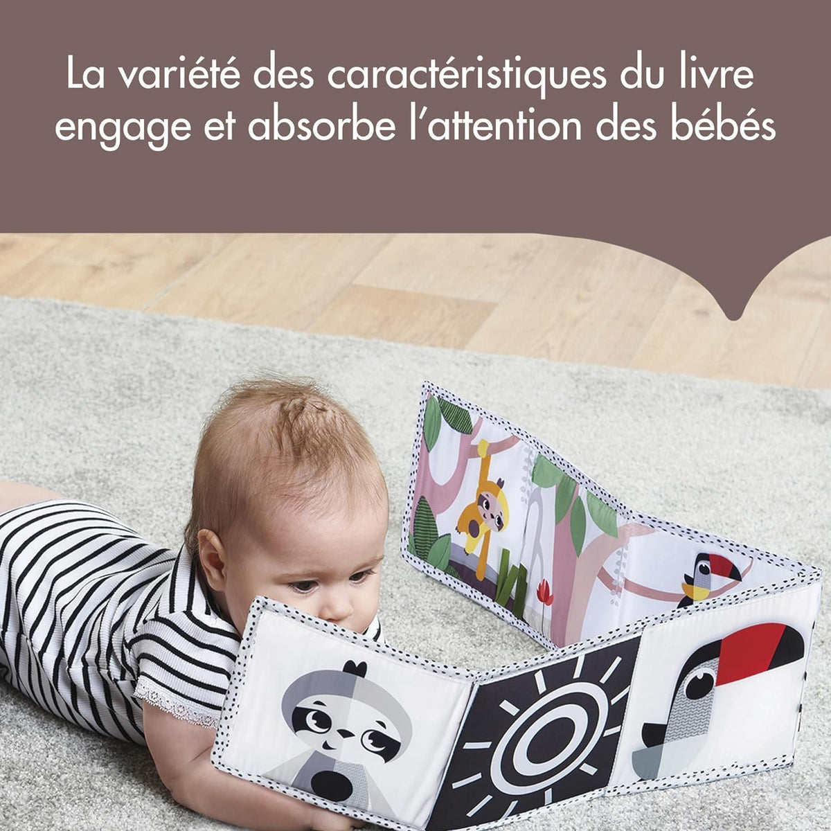 Livre sensoriel bébé Boho chic double face