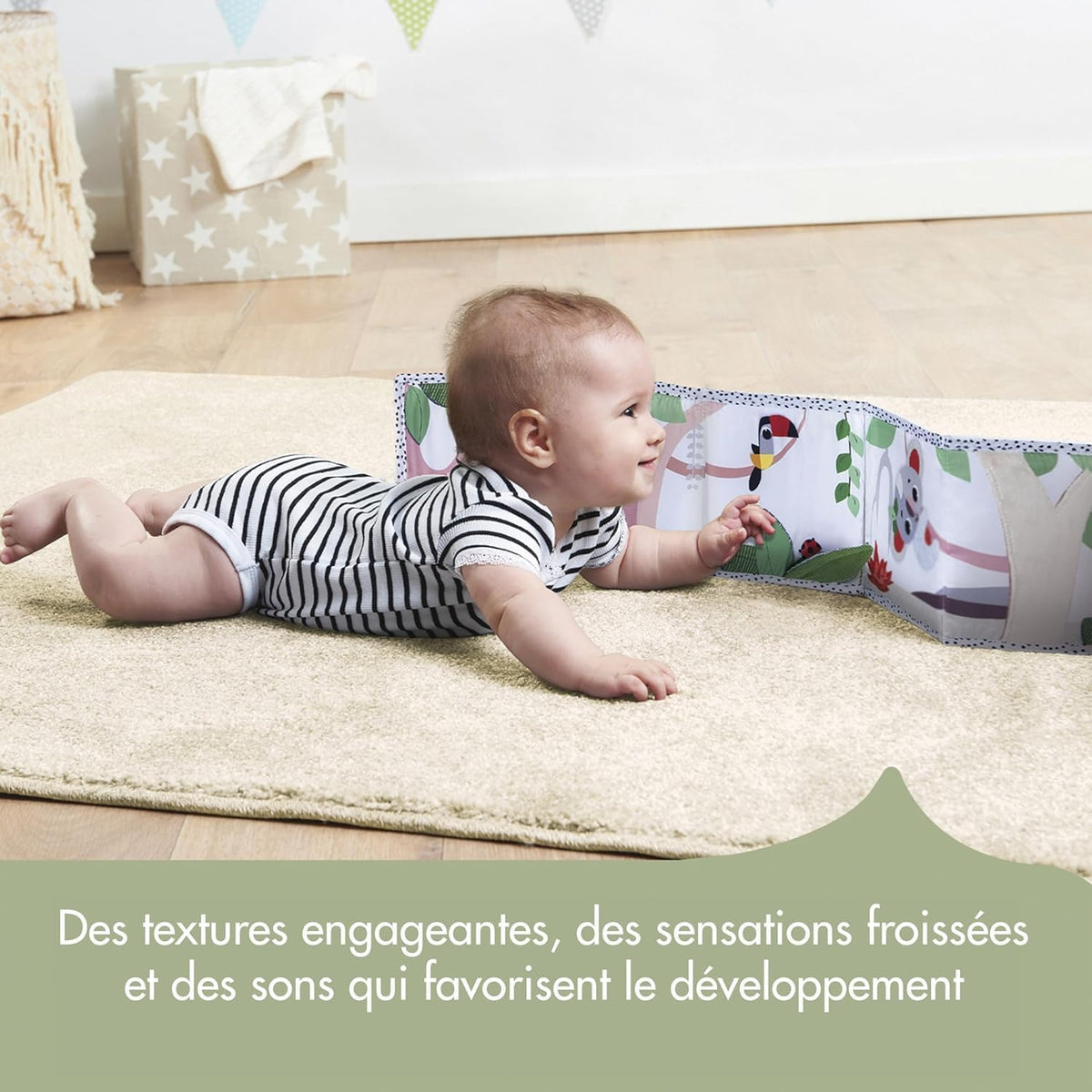 Livre sensoriel bébé Boho chic double face