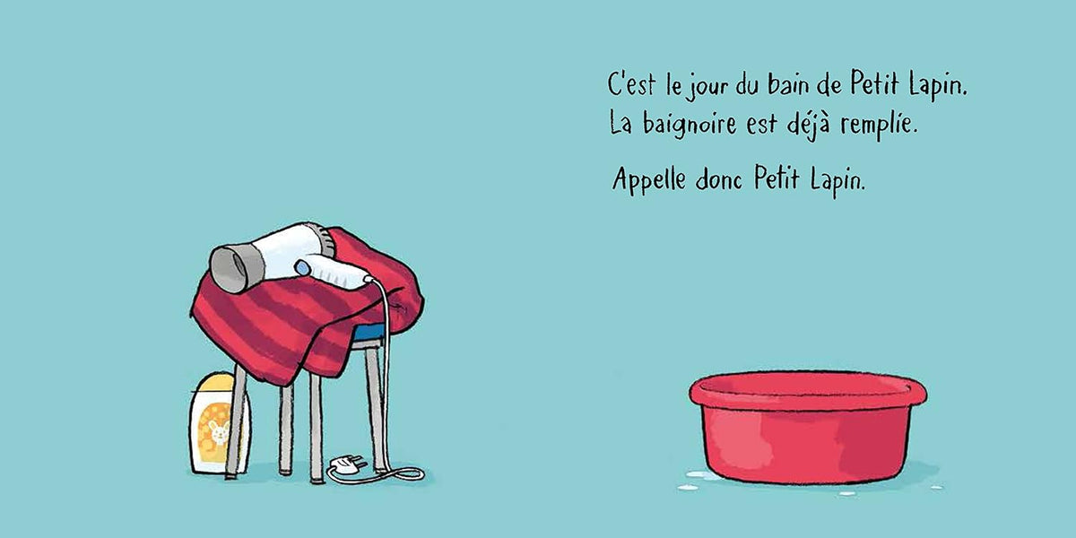 Livre Au bain, petit lapin !