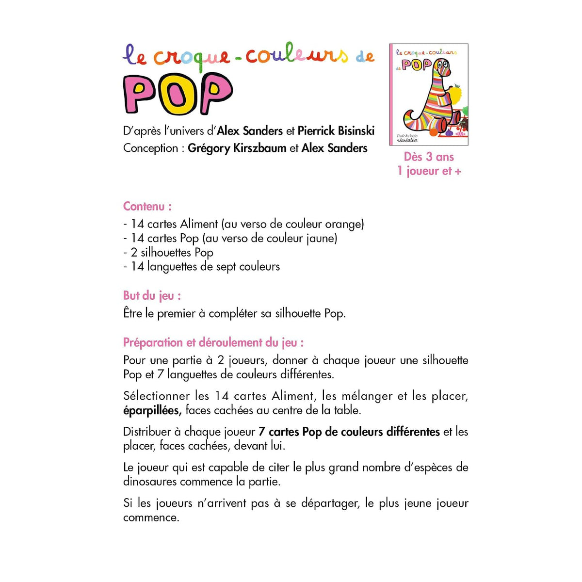 Le croque-couleurs de Pop Ecole des loisirs