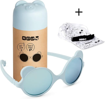 Lunettes sun 2-4 ans Ourson bleu ciel