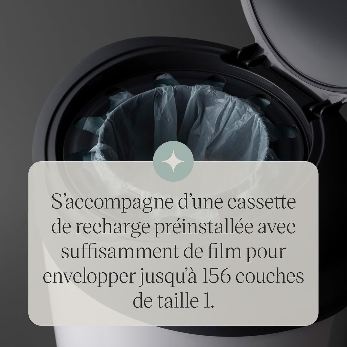 Poubelle à couches Simplee Sangenic + 6 recharges