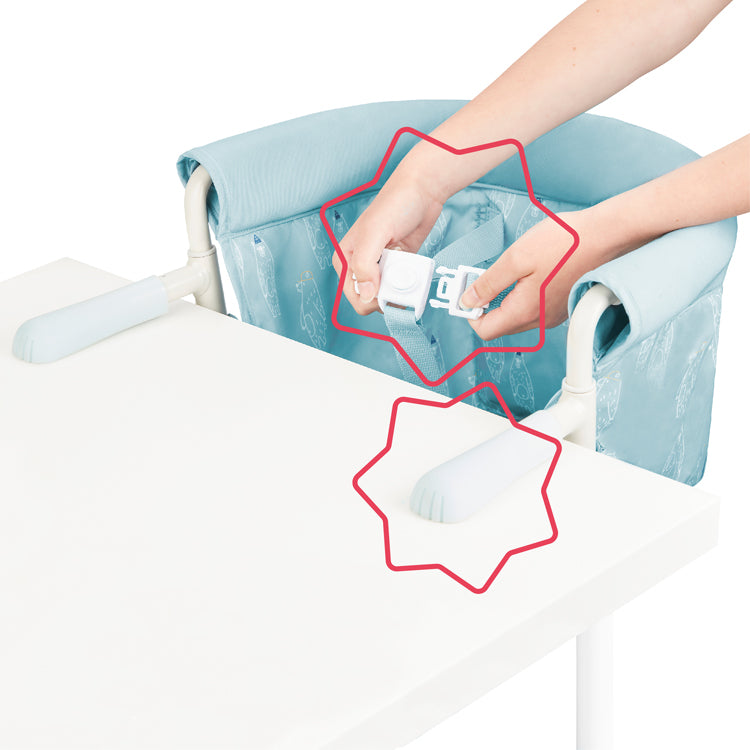 Siège de table nomade bleu